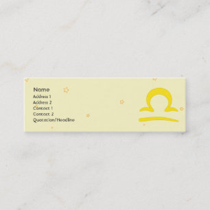 Carte De Visite Mini Balance - maigre