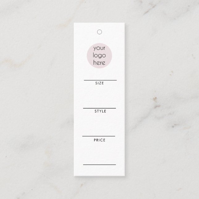 Carte De Visite Mini Balise Hang du logo de l'entreprise Vêtements Swin (Devant)