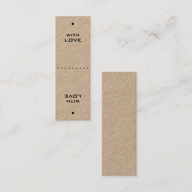 Carte De Visite Mini Balises cadeaux Mini Deux en Un (Devant / Derrière)