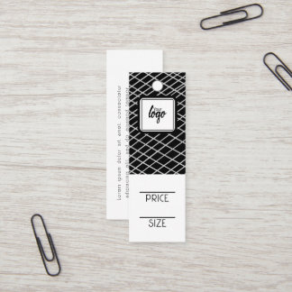 Carte De Visite Mini Balises de prix personnalisées du Motif lié au log