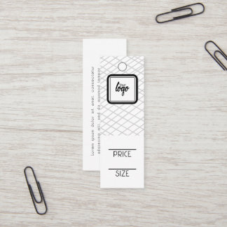 Carte De Visite Mini Balises de prix personnalisées du Motif lié au log