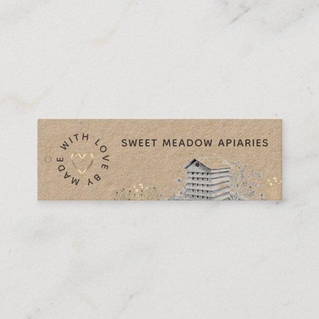 Carte De Visite Mini Balises du boîtier pour les produits apiculteurs (Devant)