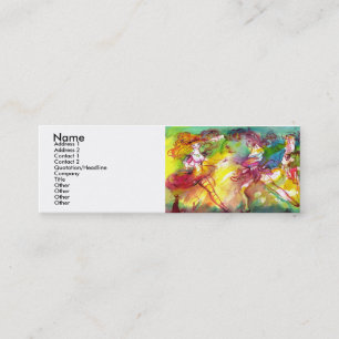 Carte De Visite Mini BALLET CARNAVAL / Mascarade vénitienne, Danse, Mus