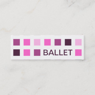 Carte De Visite Mini BALLET (carrés mod)