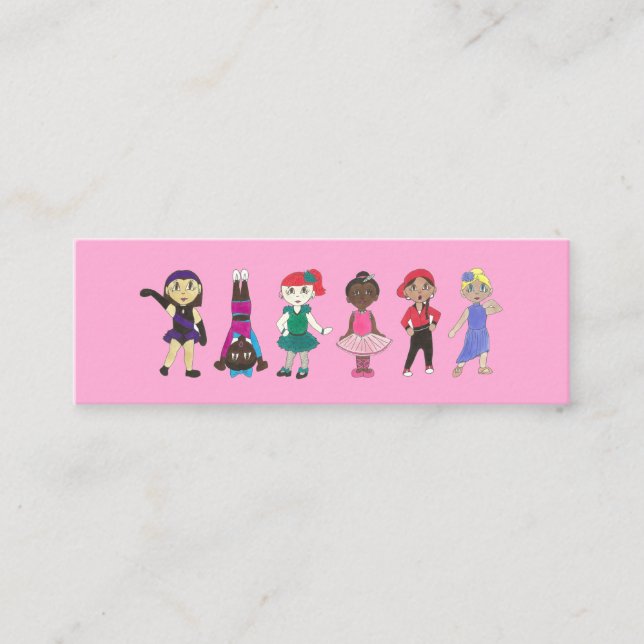 Carte De Visite Mini Ballet Tap Jazz Lyrique Hiphop Acro Dance Studio (Devant)