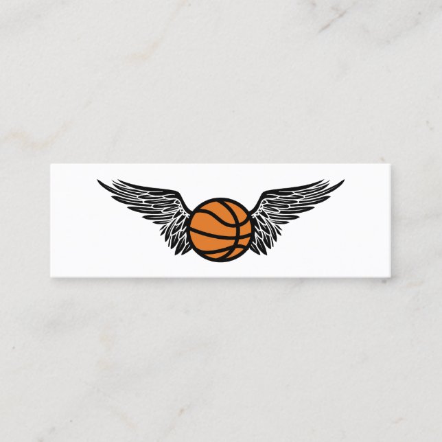 Carte De Visite Mini ballon de basket-ball (Devant)