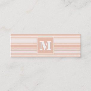 Carte De Visite Mini Bandes de pêche monogramme