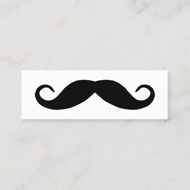 Carte De Visite Mini Barbe à la poignée noire (Devant)