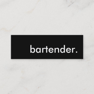 Carte De Visite Mini barman.