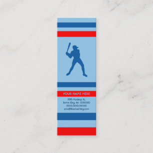 Carte De Visite Mini baseball : style rétro :