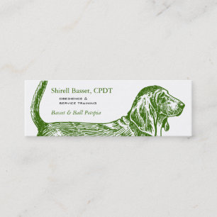Carte De Visite Mini Basset Hound Dog Business