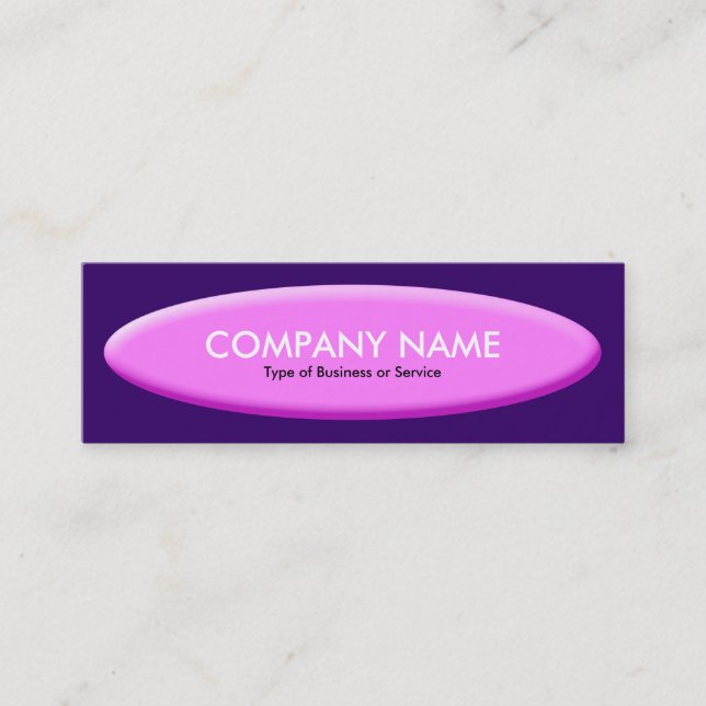 Carte De Visite Mini Bateau Forme III - Lt Magenta sur Dp Purple (Devant)