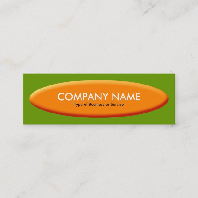 Carte De Visite Mini Bateau Shape III - Orange avec Avocado (Devant)