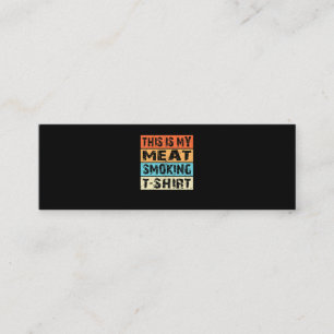 Carte De Visite Mini BBQ BBQ Fumeur Ceci Est Mon Cadeau Fumeur De Via