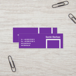 Carte De Visite Mini Bébé Violet !