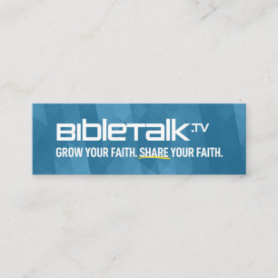 Carte De Visite Mini BibleTalk.tv - Mini carte Promo