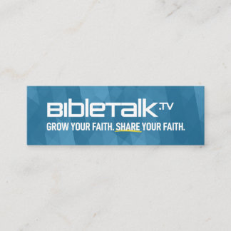 Carte De Visite Mini BibleTalk.tv - Mini carte Promo