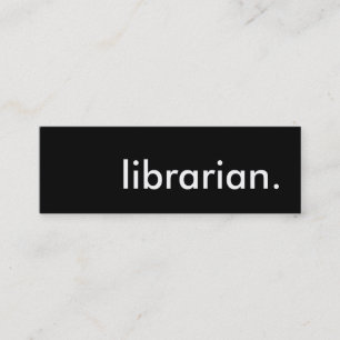 Carte De Visite Mini bibliothécaire.