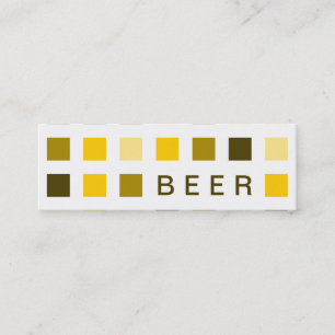 Carte De Visite Mini BIÈRE (carrés de mod)