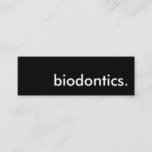 Carte De Visite Mini biodontique.