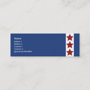Carte De Visite Mini Bleu - maigre