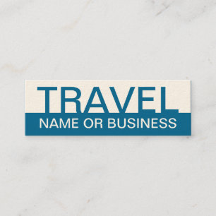 Carte De Visite Mini bold VOYAGE (couleur personnalisable)