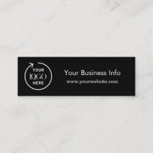 Bon de boisson de l'entreprise | Noir minimaliste