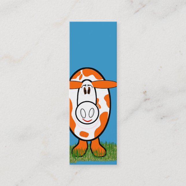 Carte De Visite Mini Bonne vache - Customisée (Devant)