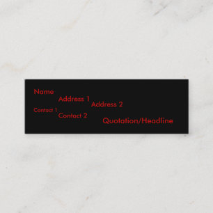 Carte De Visite Mini Bord droit