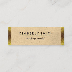 Carte De Visite Mini Bordure or classique