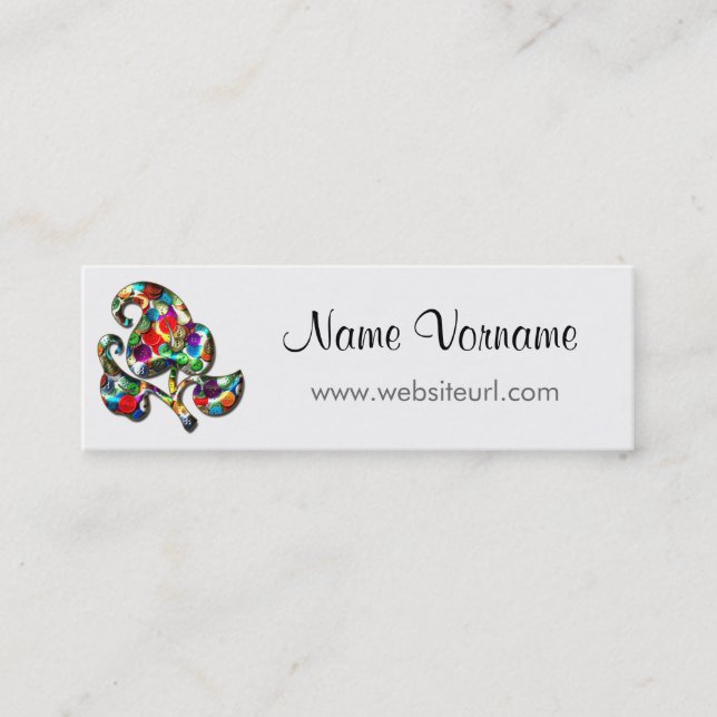 Carte De Visite Mini Boutons (Devant)