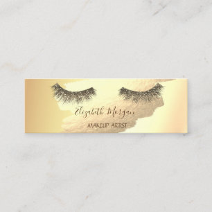 Carte De Visite Mini Brosse dorée moderne, Parties scintillant