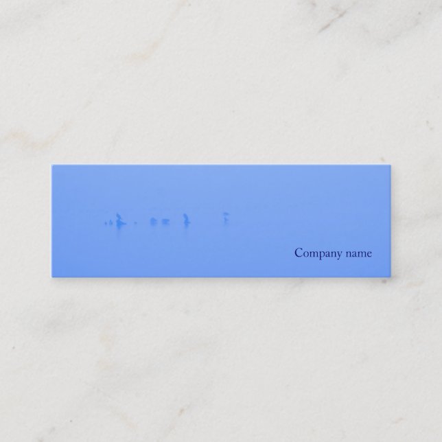 Carte De Visite Mini Brouillard bleu (Devant)