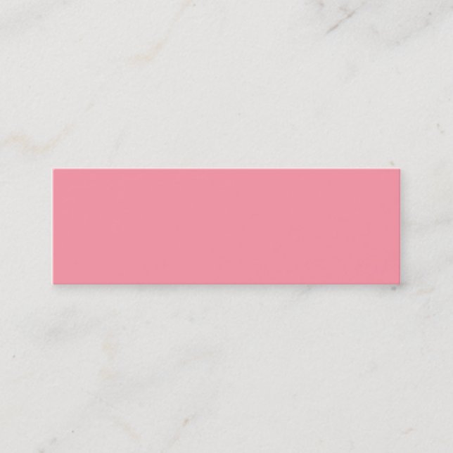 Carte De Visite Mini Bubblegum rose Trend couleur Customisé Modèle (Devant)