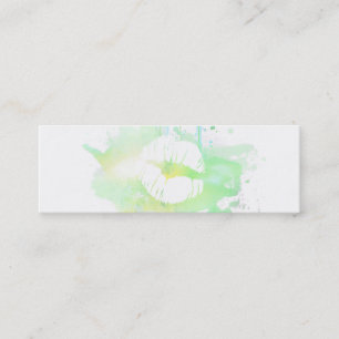 Carte De Visite Mini budget moderne chic d'aquarelle de maquilleur bon