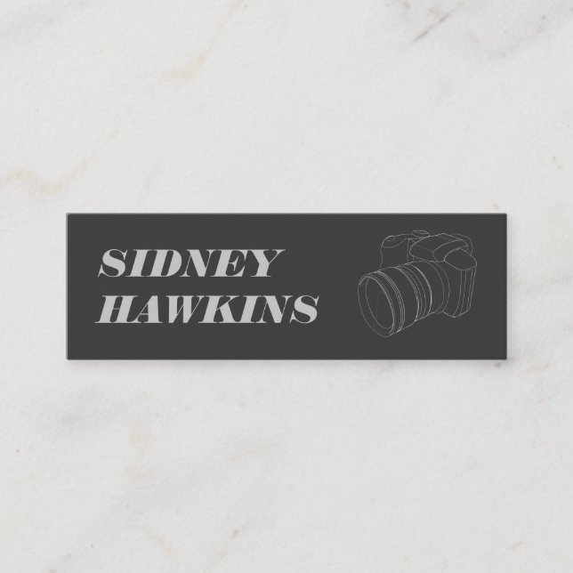 Carte De Visite Mini Caméra (art en ligne) | Photographie (Devant)