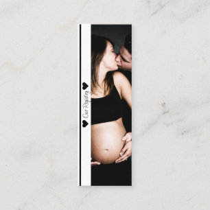 Carte De Visite Mini Carton d'invitation minimal pour la baby shower