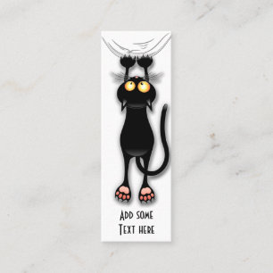 Carte De Visite Mini Chat drôle Personnage Grattant Tissu