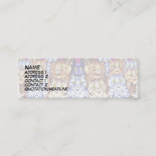 Carte De Visite Mini Chats frais par l'artiste vintage Louis Wain de