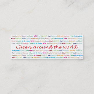 Carte De Visite Mini Cheers_Around les services de World_bartender