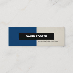 Carte De Visite Mini Chef de construction - Simple élégant et élégant