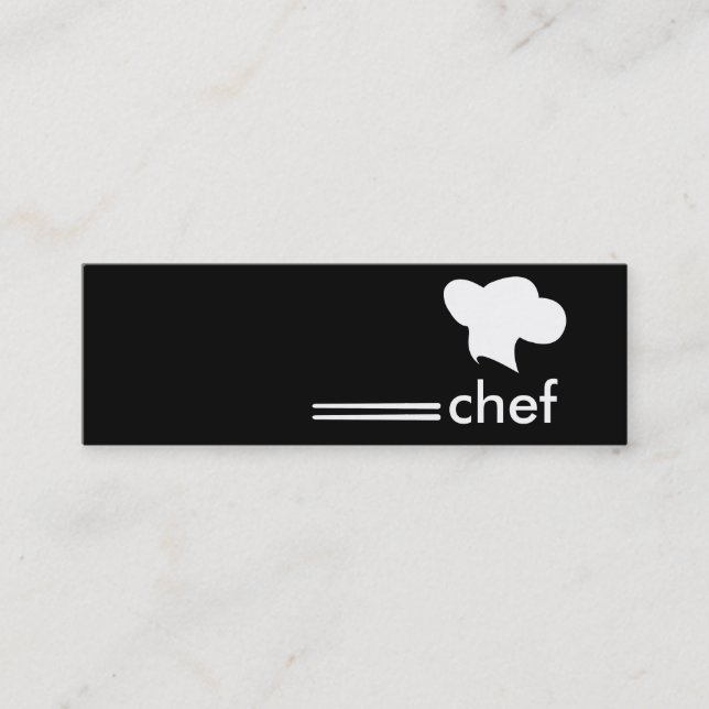 Carte De Visite Mini Chef japonais de cuisine (Devant)