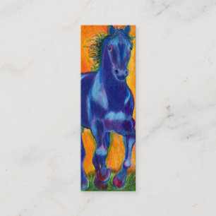 Carte De Visite Mini Cheval de bleu de Brillian