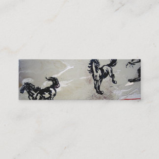 Carte De Visite Mini "Chevaux de vol "