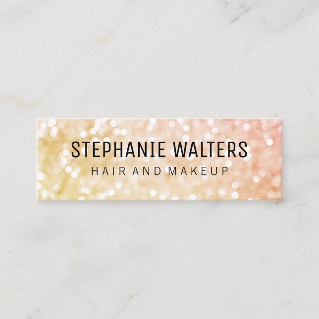 Carte De Visite Mini Cheveux et maquillage (Devant)