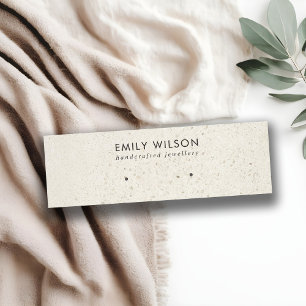 CARTE DE VISITE MINI CHIC OFF WHITE GRAY TERRAZZO ÉTUDE ÉCOUTE AFFICHAG