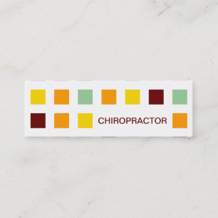 Carte De Visite Mini CHIROPRACTOR (carrés mod)