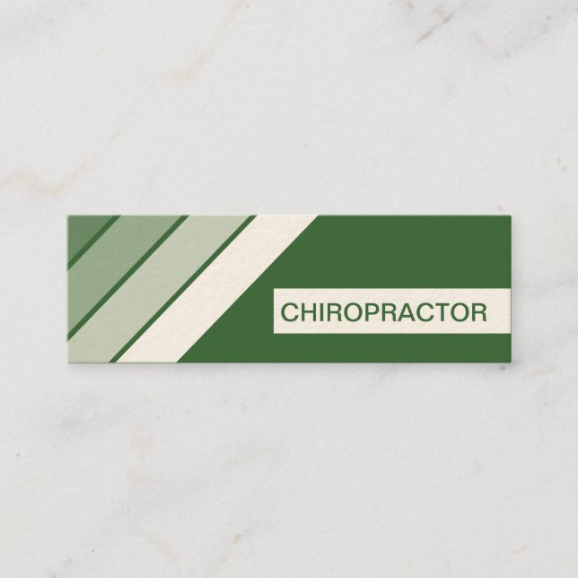 Carte De Visite Mini CHIROPRACTOR rétro (Devant)