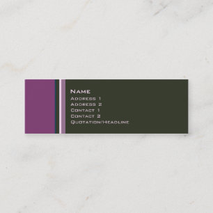 Carte De Visite Mini Choisit • No. 0009