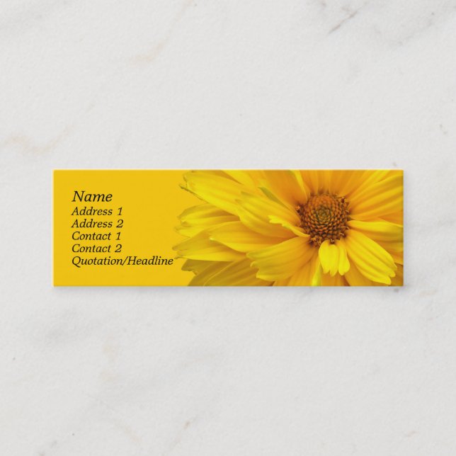 Carte De Visite Mini Chrysanthème (Devant)